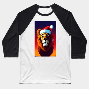 Santa Paws Is Coming To Town Lion Baseball T-Shirt